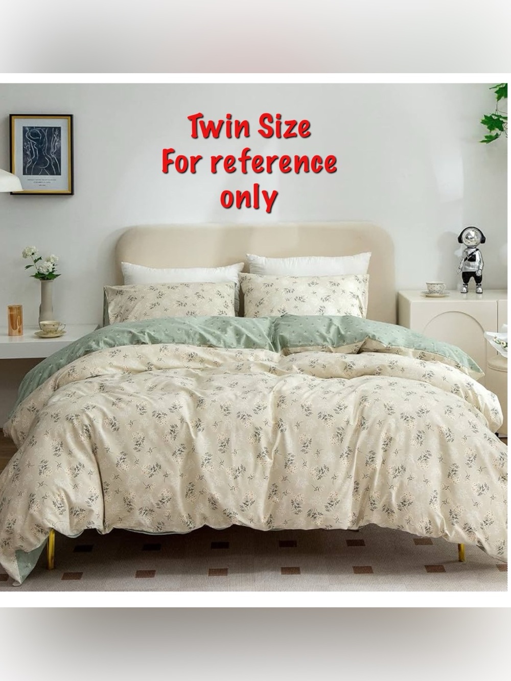 Floral Duvet Cover Set- Twin